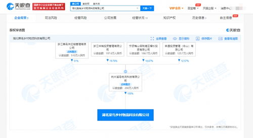 菜鸟投资成立乡村物流科技公司